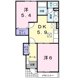 クワイエットヒル　Ｙ・Ｋの物件間取画像